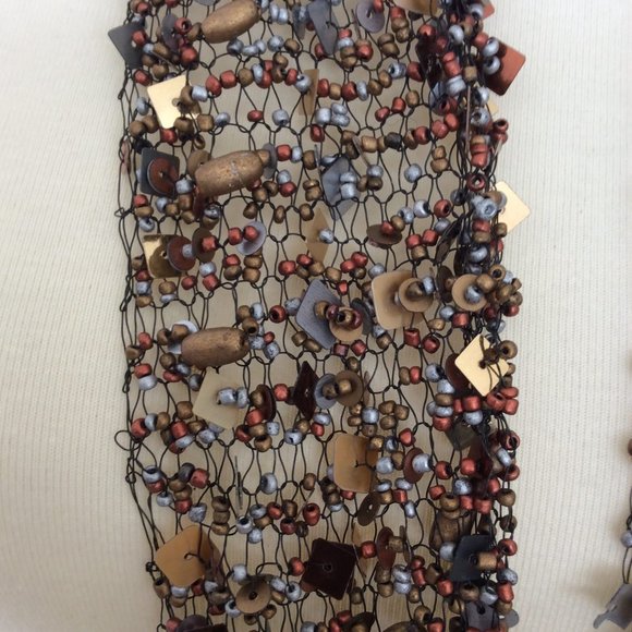 Chico's Chunky Statement Scarf, Belt or Necklace - Sparkly & Beaded - Picture 7 of 7